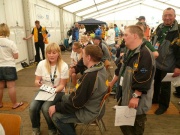 Unsere Mannschaft beim Sehtest