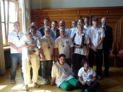 Die erfolgreiche MTV Mannschaft während des Empfangs beim Oberbürgermeister