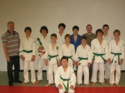 Erfolgreiche Prüflinge bei der Gürtelprüfung.