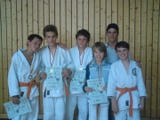 Unsere erfolgreiche MU14 auf dem oberbayerischen Ranglistenturnier mit Betreuer Basti.